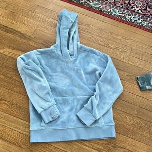 Athleta girls velour hoodie size 12 worn once